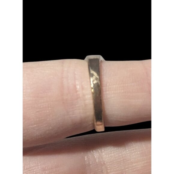 Bold Glam Gold And Black Faceted Gemmed Ring Size 6 - Picture 8 of 12